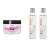 KERAZON Brazilian Hair BTX Treatment For All Hair Types + Sulfate Free and Sodium Free Shampoo & Conditioner KIT view 1