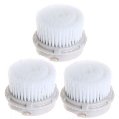 Facial Cleansing Brush Heads, Replacement Facial Cleansing Brush Heads, Exfoliator Facial Brush Heads, Super Soft, for Sensitive, Delicate and Dry Skins (Luxe Cashmere) (3pcs)