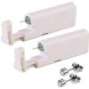 2 Boxes 2PCS Ear Nail Gun Disposable Aseptic Household Ear Piercing Gun Portable Ear Piercing Gun Group Ear Piercing Tools (New Generation) (4MM, 5MMSilver) view 2