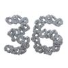 36 Pcs Solid Hair Scrunchies - Heather Grey view 1