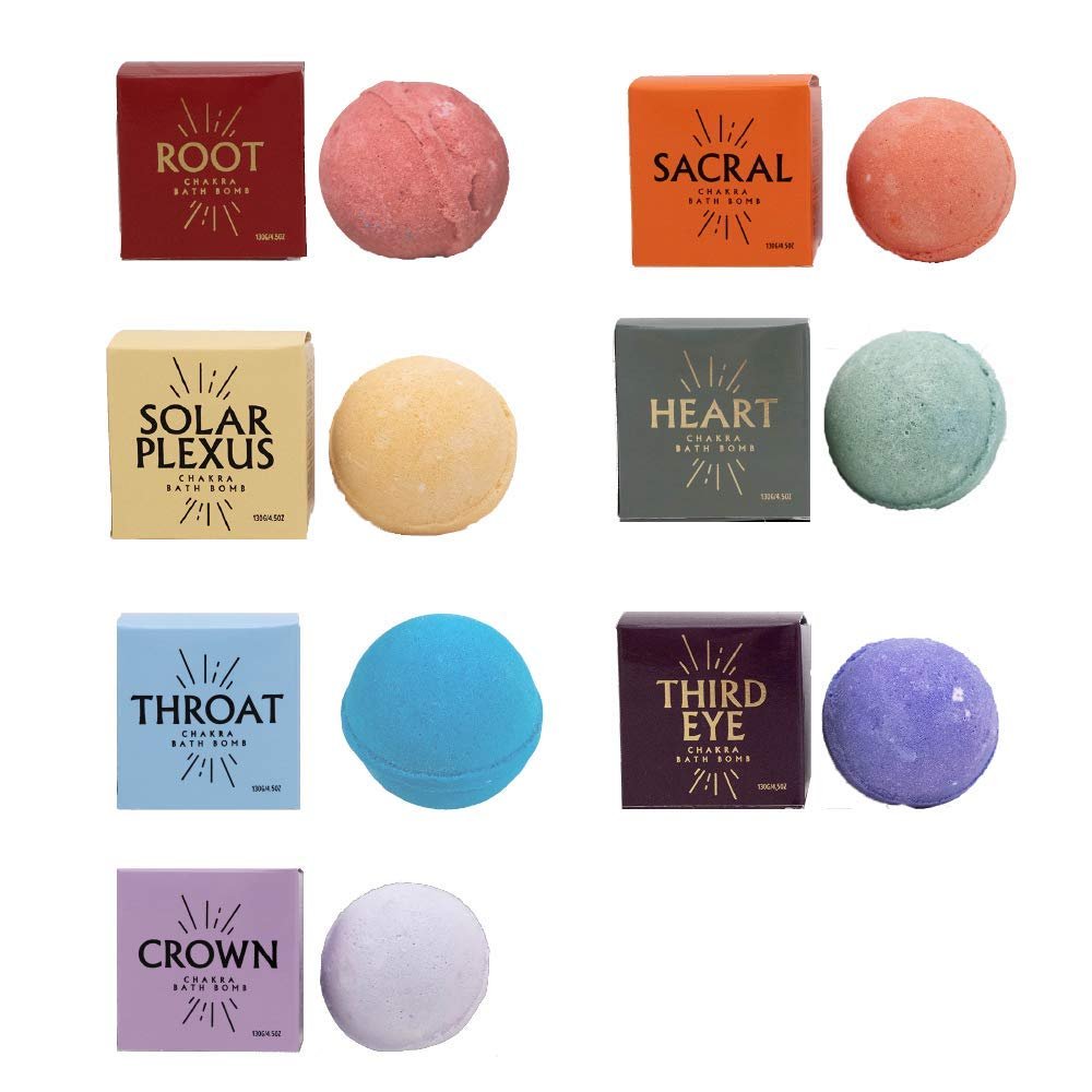 Chakra Bath Bomb Set by Pooja
