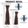 100% Human Hair Dreadlocks Afro Kinky 10Strands 1.06cm Fashion Crochet Braiding Hair for Men (12 inch,27) view 2