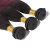 16-26 Inch Ombre Straight Hair Burgundy #1B/99J. Ombre Makes It Fun To Be Double-Minded! This Two-Toned Silky Straight Burgundy HairIs A Must Wear! (18" Ombre Straight Hair) view 3