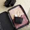 Glamlily 3 Piece Black Makeup Bag Set for Women, Nylon Zipper Cosmetic Pouch Organizers for Travel, Toiletries (3 Sizes) view 3