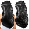 2Pcs Long Satin Bonnet Sleep Cap,Extra Large Braids Bonnets for Sleeping,Long Hair,Soft&Comfortable Elastic Band Bonnets for Women Night Sleep,Hair Bonnets for Women Satin (Black+Green Pattern) view 1