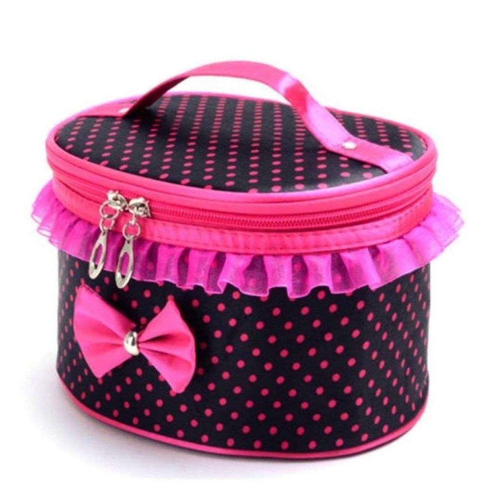 JBIVWW Women Bag Polyester Multifunction Make up Organizer Bag Women Cosmetic Bags Travel Handbag Bolso Female Portable Bags (Color : Coffee)