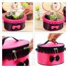 JBIVWW Women Bag Polyester Multifunction Make up Organizer Bag Women Cosmetic Bags Travel Handbag Bolso Female Portable Bags (Color : Coffee) view 3