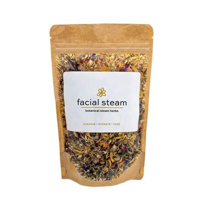 Botanical Facial Steam | 8 Steams | Organic Skin Care | All Skin Types | Cleanse, Hydrate, Tone | USDA Organic Herbs | Wildflower Wellness