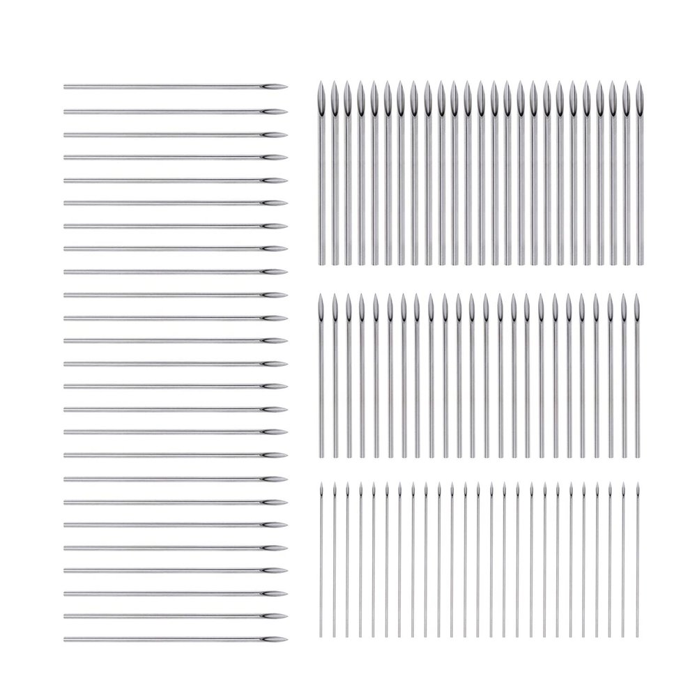 Xiboya textile 100Pcs Mix Body Piercing Needles Sizes12G 14G 16G 18G Piercing Needles Sterile Ear Nose Piercing Needles