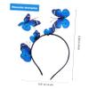 Beaupretty 11pcs Butterflies Headband Hairclip Sets 3D Fascinator Butterfly Headwear Decoration for Women Girls Party Wedding DIY Hair Acccessory (Blue) view 2