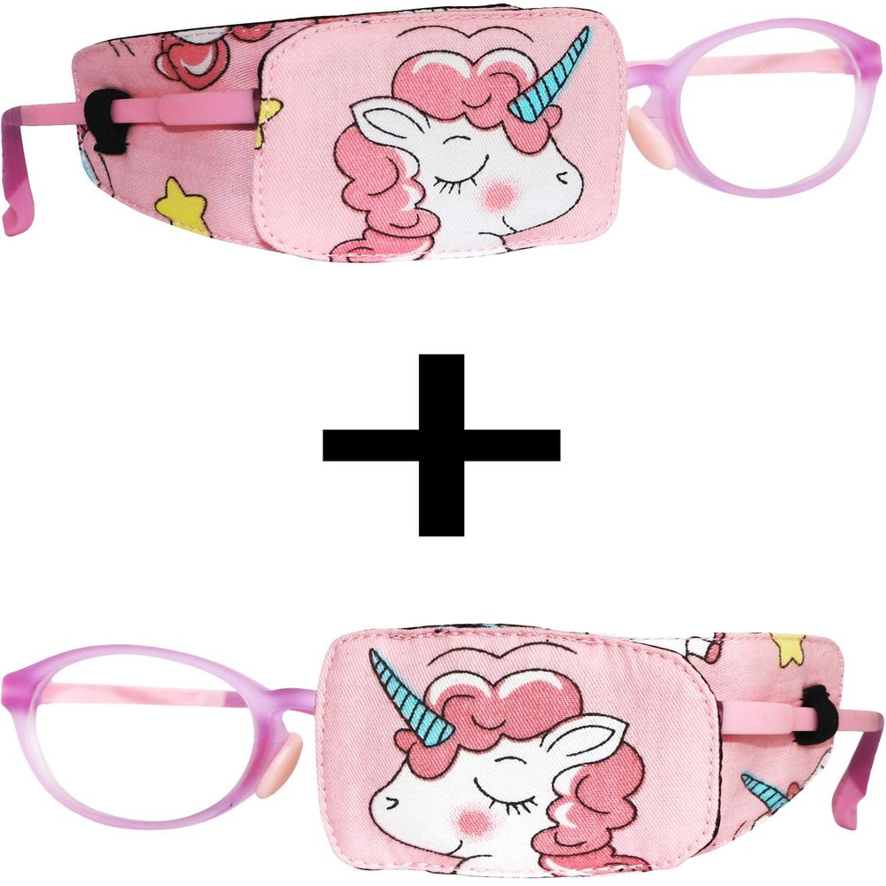 Astropic Cotton & Silk Eye Patches for Girls Right Eye & Left Eye Set