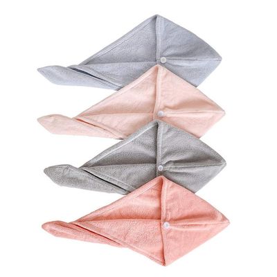 Cabilock 4pcs Coral Fleece Dry Hair Hat Hair Dry Wrap Microfiber Towels Soft Bath Towel Microfiber s Microfiber for Head Cap Turban Hat Miss Spa