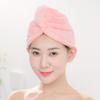 Cabilock 4pcs Coral Fleece Dry Hair Hat Hair Dry Wrap Microfiber Towels Soft Bath Towel Microfiber s Microfiber for Head Cap Turban Hat Miss Spa view 4