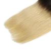 16-26 Inch Straight Ombre Hair #1B/613 Blonde. Ombre Makes It Fun To Be Double-Minded! This Two-Toned Silky Straight Blonde Hair Is HotAnd A Must Wear! (16" Ombre Straight) view 2