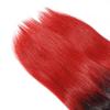 16-26 Inch Ombre Straight Hair RED #1B/Red. Ombre Makes It Fun To Be Double-Minded! This Two-Toned Silky Straight Red Hot HairIs A Must Wear! (18" Ombre Straight) view 2