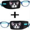 Astropic Cotton & Silk Eye Patches for Kids Right Eye & Left Eye Set (Bulldog) view 1