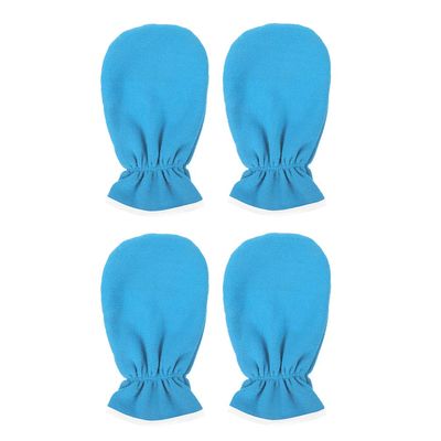Beaupretty 2 Pairs Paraffin Wax Bath Mitts Paraffin Bath Gloves Elastic Opening Heated Hand Spa Mittens for Wax Warmer Paraffin Wax Machine Blue