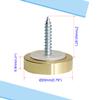 Aopin Mirror Screw Cap, Decorative Screws Cover Fasteners for Sign/Advertising Hardware Nails/Construction, Polished Shiny Gold, Round Bevel Edge, 22mm, 4Pcs view 2