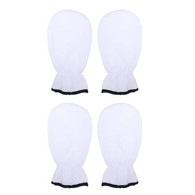 Beaupretty 2 Pairs Paraffin Wax Bath Mitts Paraffin Bath Gloves Elastic Opening Heated Hand Spa Mittens for Wax Warmer Paraffin Wax Machine White