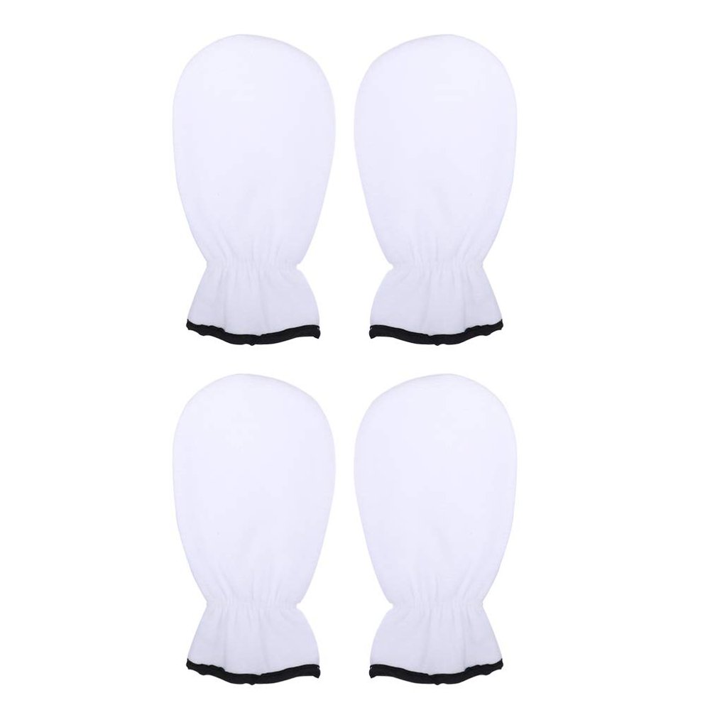 Beaupretty 2 Pairs Paraffin Wax Bath Mitts Paraffin Bath Gloves Elastic Opening Heated Hand Spa Mittens for Wax Warmer Paraffin Wax Machine White