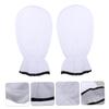Beaupretty 2 Pairs Paraffin Wax Bath Mitts Paraffin Bath Gloves Elastic Opening Heated Hand Spa Mittens for Wax Warmer Paraffin Wax Machine White view 2