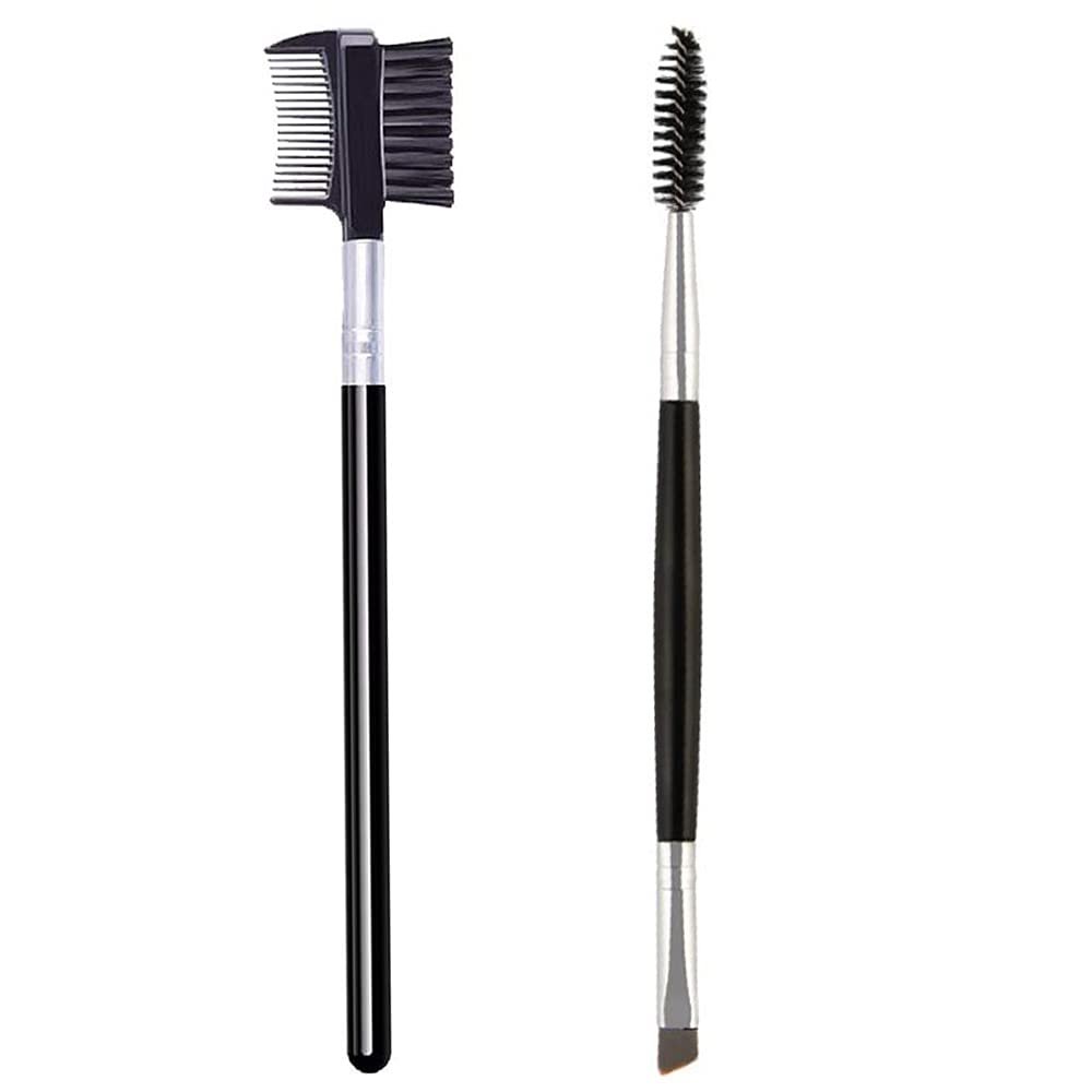 2 Pcs Eyebrow Brush Eyelash Comb Spoolie Brushes Eyelash Brush Brow Brush