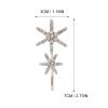 Beaupretty 1set Glitter Rhinestones Star Hairpin Decorative Barrettes for Women Elegant Hair Accessories for Weddings Parties and Special Occasions Charming and Versatile Hair Clips view 2