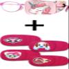 Astropic 5 Pcs Girls Left Eye Patches Set (Pink Hair Unicorn & 4pcs Pink) view 1
