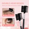 4 PCS Eyebrow Brush and Comb,Makeup Eyelash Comb,Portable Spoolie Brushes for Eyelashes Extension view 3