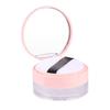 Lurrose Travel Makeup Case Make Up Loose Powder Container Case With Sponge Powder Puff Mirror, 2pc Makeup Powder Foundation Box Storage Container for Women Body Powder Puff view 2