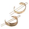 2Pcs Gold Hair Cuff Set - Vintage Bun Pins & Hair Sticks for Women & Girls view 1