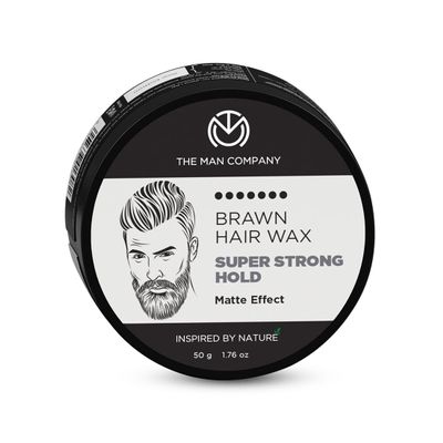 The Man Company Hair Styling Wax Cream with Almond Oil & Argan Oil (1.7oz) | For Extra Strong Hold and Matte Effect All Day - Paraben & Silicon Free