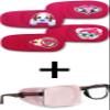 Astropic 5 Pcs Girls Right Eye Patches Set (4pcs Pink & English Rose Pink) view 1