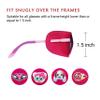 Astropic 5 Pcs Girls Right Eye Patches Set (4pcs Pink & English Rose Pink) view 4