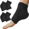 Chiroplax Vented Moisturizing Socks for Dry Cracked Heels Feet Treatment Gel Lined Spa to Repair Heal Soften Calluses Overnight, 2 Pairs (Black) view 1