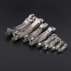 10pcs 98mm French Barrette Style Spring Hair Clips Automatic Clip Blank Width Setting Rhodium Bow Hairpin Supplies For Jewelry Making (98mm-star) view 4
