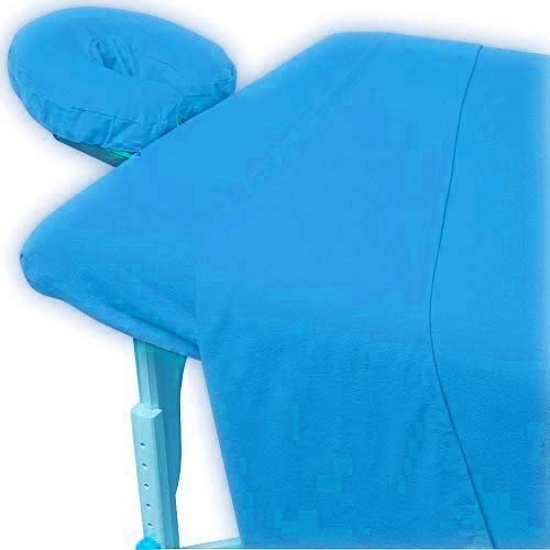 100% Egyptian Cotton 1000 Thread-Count Happy Hand Massage (3-Piece) Massage Table Spa Sheet Set Fit up to 5-7" Inch Deep Table Fitted Color (Turquoise Solid)