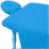 100% Egyptian Cotton 1000 Thread-Count Happy Hand Massage (3-Piece) Massage Table Spa Sheet Set Fit up to 5-7" Inch Deep Table Fitted Color (Turquoise Solid) view 1