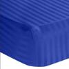 100% Egyptian Cotton 1000 Thread-Count Happy Hand Massage (3-Piece) Massage Table Spa Sheet Set Fit up to 5-7" Inch Deep Table Fitted Color (Royal Blue Stripe) view 1