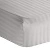 100% Egyptian Cotton 1000 Thread-Count Happy Hand Massage (3-Piece) Massage Table Spa Sheet Set Fit up to 5-7" Inch Deep Table Fitted Color (Silver Grey Stripe) view 1