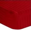 100% Egyptian Cotton 1000 Thread-Count Happy Hand Massage (3-Piece) Massage Table Spa Sheet Set Fit up to 5-7" Inch Deep Table Fitted Color (Red Stripe) view 1