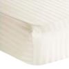 100% Egyptian Cotton 1000 Thread-Count Happy Hand Massage (3-Piece) Massage Table Spa Sheet Set Fit up to 5-7" Inch Deep Table Fitted Color (Ivory Stripe) view 1