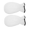 Lurrose 1 Pair Paraffin Wax Mittens Paraffin Heated Hand SPA Mittens Gloves Polyester Hot Wax Hand Therapy Mitts Elastic Opening Insulated Essential Oil Skin Care Gloves (White) view 1