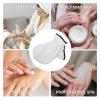 Lurrose 1 Pair Paraffin Wax Mittens Paraffin Heated Hand SPA Mittens Gloves Polyester Hot Wax Hand Therapy Mitts Elastic Opening Insulated Essential Oil Skin Care Gloves (White) view 2