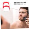 2pcs Beard Styling Tool Professional Ruler for Accurate Trimming and Shaping Compact and Portable Design for Travel and Home Use view 4