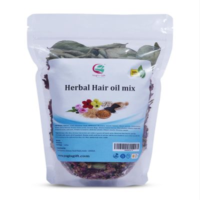 HERBAL HAIR OIL MIX | Ayurvedic 18 Essential Raw Herbs for Oil Infusion | 100% Natural Indian Herbs for Hair Growth | Yogis Gift For Women