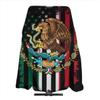 CebDs Mexico Distressed Flag Barber Cape, Professional Waterproof Hairdresser Cape, Anti-Static, Shampoo-Proof, Barber Accessories, Salon Hair Apron, Adult-55''X66'' view 1