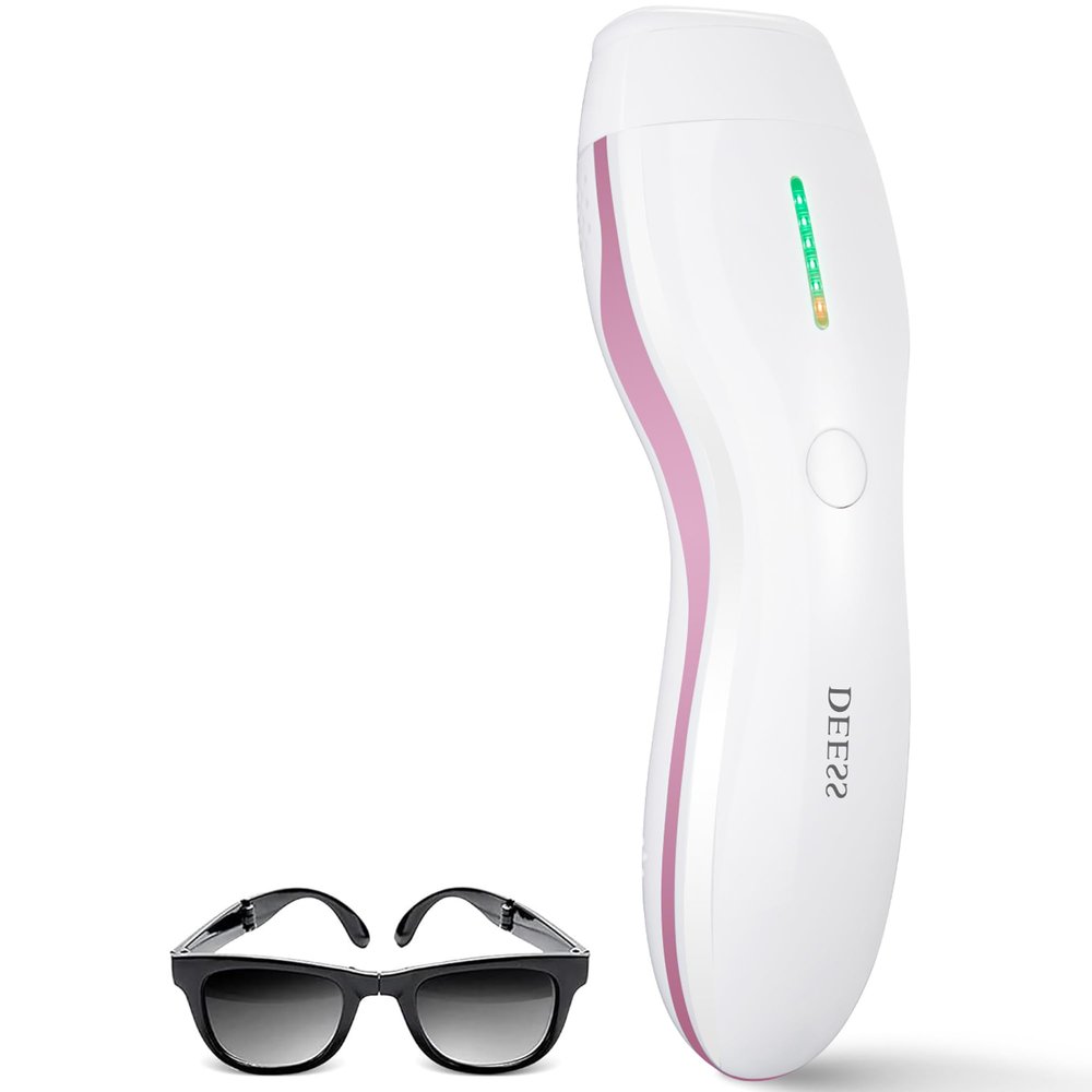 DEESS IPL Hair Removal Device, GP589 Unlimited Flashes Laser Hair Removal for Women & Men, Long-Lasting Result & Safe, at-Home Hair Remover System for Face, Bikini Line, Whole Body