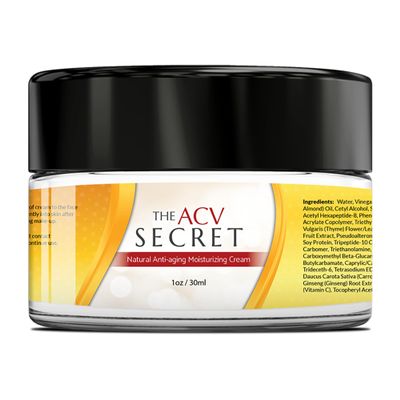UpWellness The ACV Secret Skin Moisturizer - Hydrating Cream with Apple Cider Vinegar, Hyaluronic Acid, Castor Oil, and More - Protect and Restore Skin - Physician Formulated - 30 ml