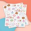 xo, Fetti Donut Temporary Tattoos - 50 Iridescent Styles | Sweet One Birthday Decorations, Two Sweet Cupcake Party, Sassy Six, Fourever Dessert Supplies, Cotton Candy Favors view 2